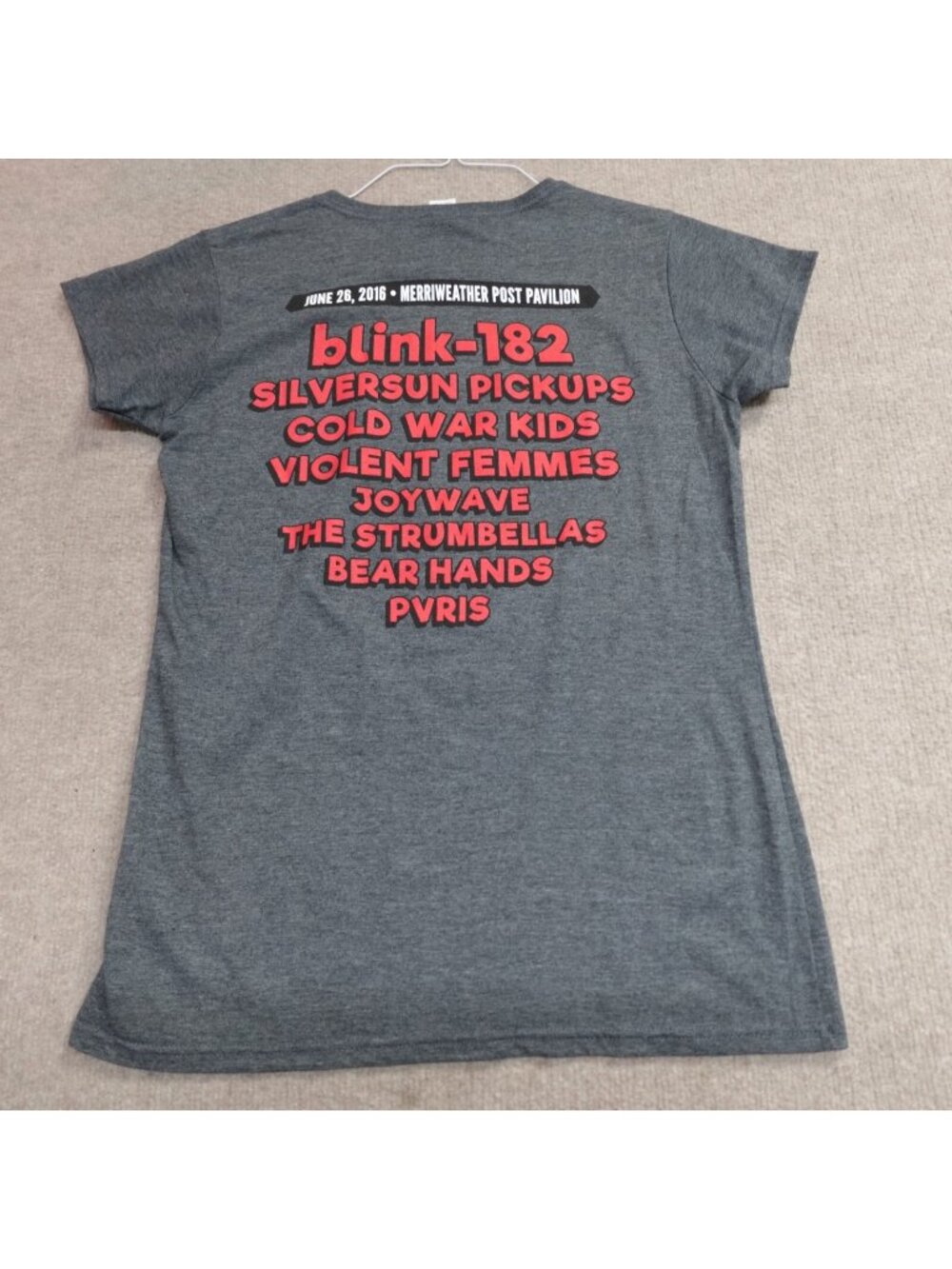 DC Kerfuffle Womens Shirt Large Gray Violent Femmes Silversun Pickups Cold War